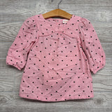 Nw/oT Muslin Dress & Bloomers Hearts 12M