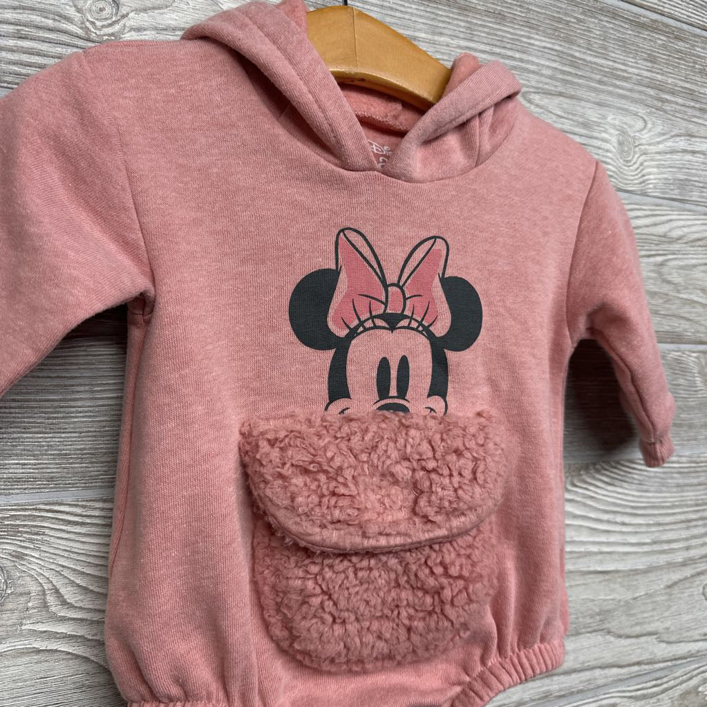 Hoodie Bodysuit Minnie Mouse 3-6M