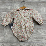 NEW Smocked Bodysuit Flowers 0-3M