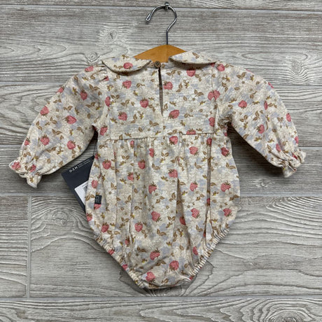 NEW Smocked Bodysuit Flowers 0-3M