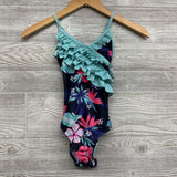Swimsuit Flowers Ruffles 7-8