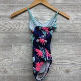 Swimsuit Flowers Ruffles 7-8