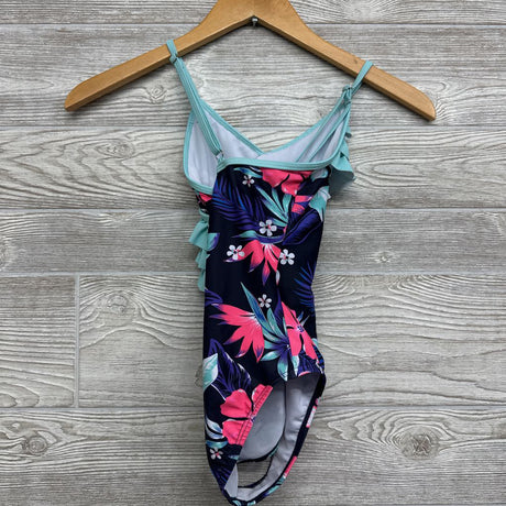 Swimsuit Flowers Ruffles 7-8