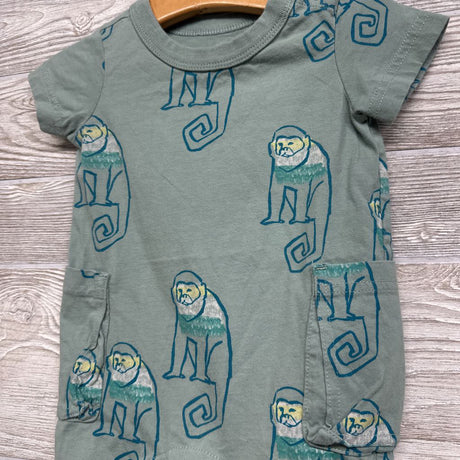Shorty Romper Monkeys 6-9M