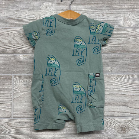 Shorty Romper Monkeys 6-9M