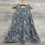 Organic Sleeveless Dress Rabbits 4t