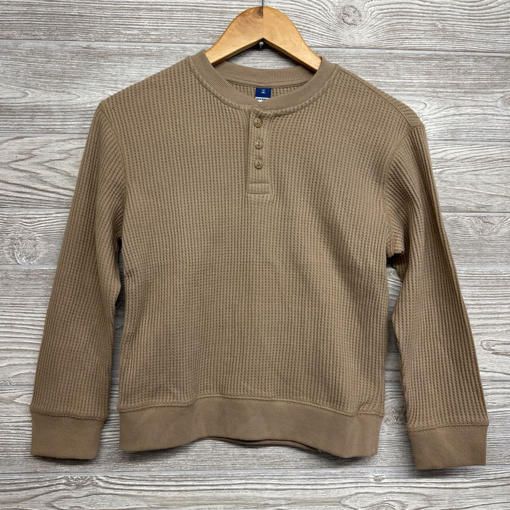 Waffle Knit Henley Shirt 8