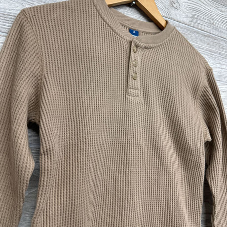 Waffle Knit Henley Shirt 8