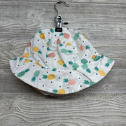 Reversible Sunhat Pineapples Dots