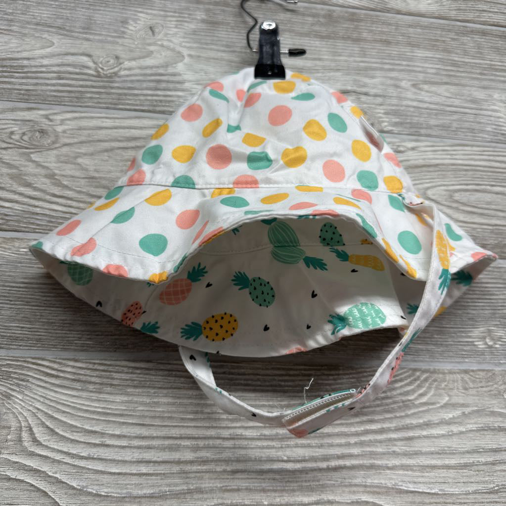 Reversible Sunhat Pineapples Dots