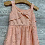 Eyelet Dress Flowers & Bow 2t