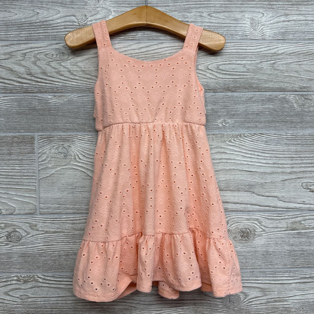 Eyelet Dress Flowers & Bow 2t