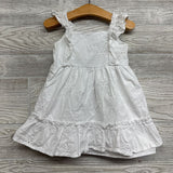 Flutter Sleeve Dress Eyelet Flowers 2t