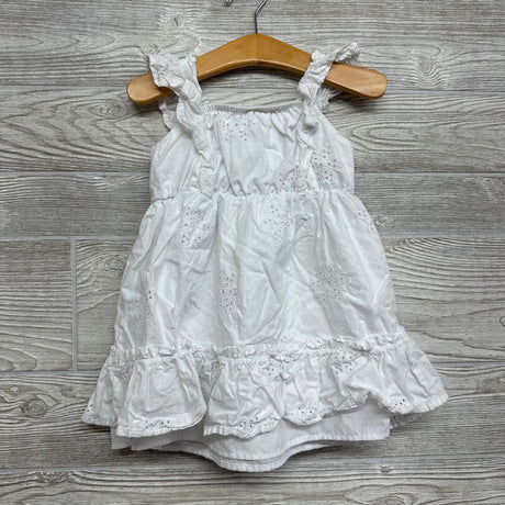 Flutter Sleeve Dress Eyelet Flowers 2t