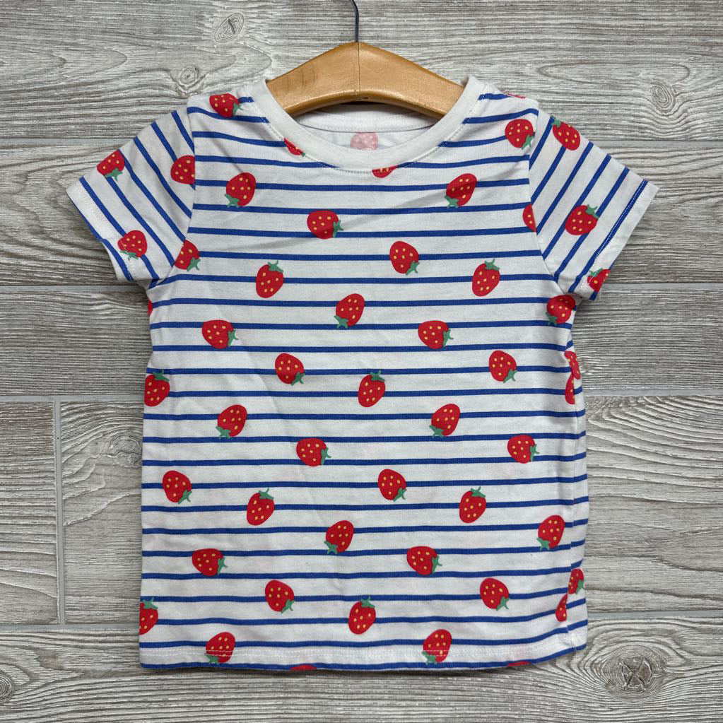 Shirt Stripes & Strawberries 5t