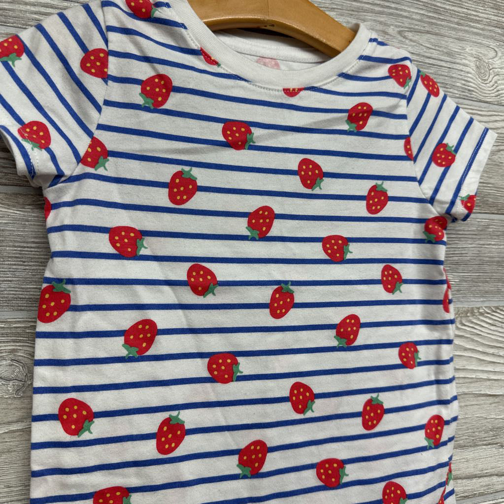 Shirt Stripes & Strawberries 5t