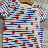 Shirt Stripes & Strawberries 5t