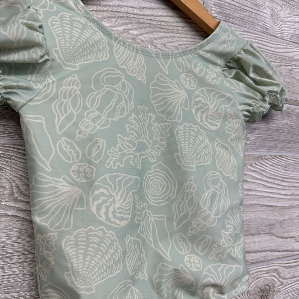 Cap Sleeve Swimsuit Sea Shells 5t