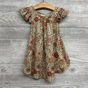 Flutter Sleeve Dress Flowers 12-24M