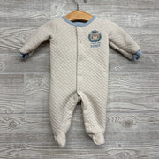 Quilted Button Up Sleeper Lion I Love My Daddy 0-3M