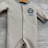 Quilted Button Up Sleeper Lion I Love My Daddy 0-3M