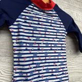 Rashguard Swim Outfit Stripes 9-12M