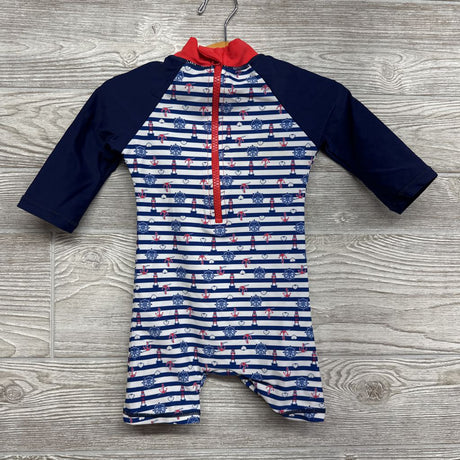 Rashguard Swim Outfit Stripes 9-12M