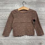 Lettuce Trim LS Shirt Animal Print 2t