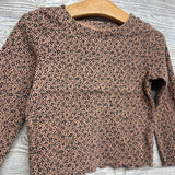 Lettuce Trim LS Shirt Animal Print 2t