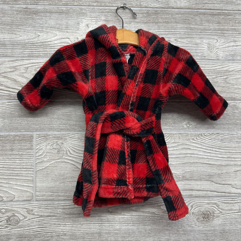 Buffalo Plaid Plush Robe 0-9M