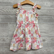 Ruffle Strap Dress Flowers 2t