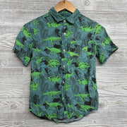 SS Button Up Shirt Dinosaurs 8/10