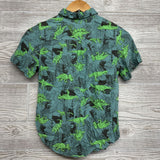 SS Button Up Shirt Dinosaurs 8/10