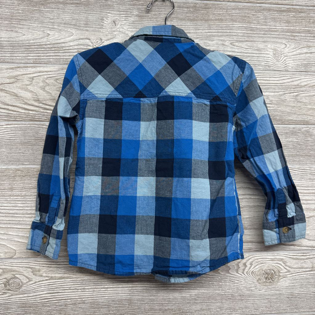Gingham Button Up Dress Shirt 3t