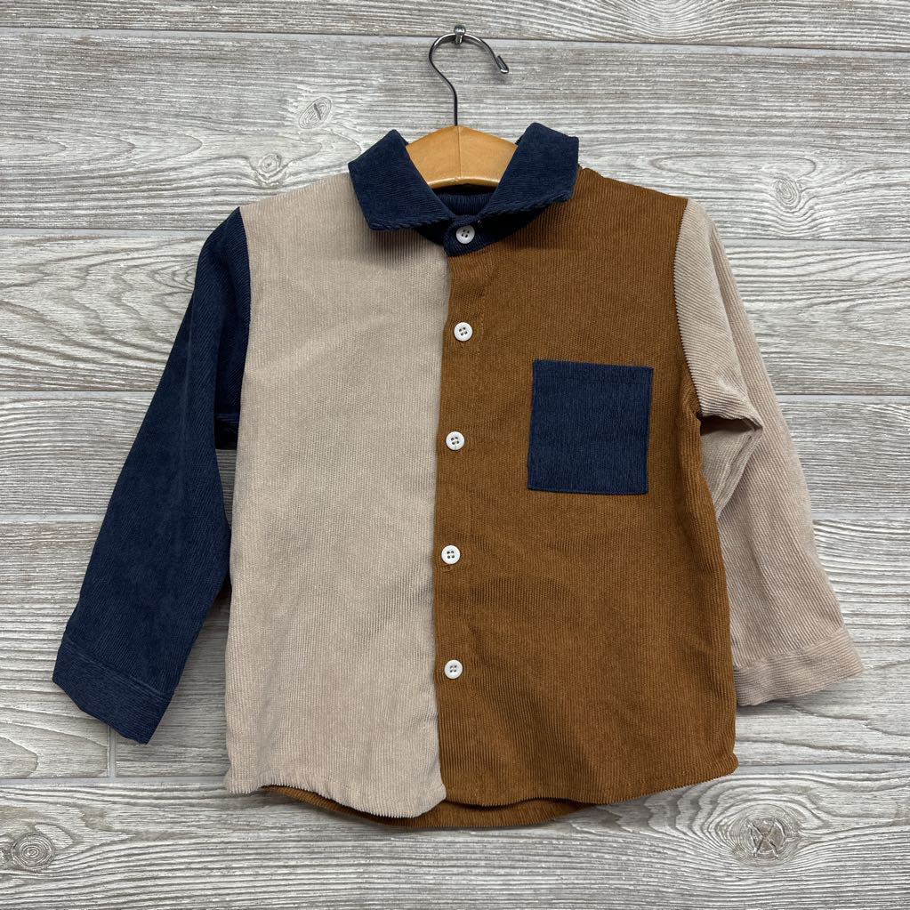 Corduroy Button Up Shirt 3-4