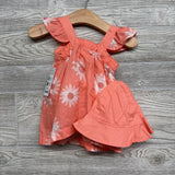 NEW Dress Bloomers & Hat Flowers 3M