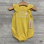 NEW Flutter Sleeve Romper Little Ray Of Sunshine 3-6M