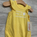 NEW Flutter Sleeve Romper Little Ray Of Sunshine 3-6M