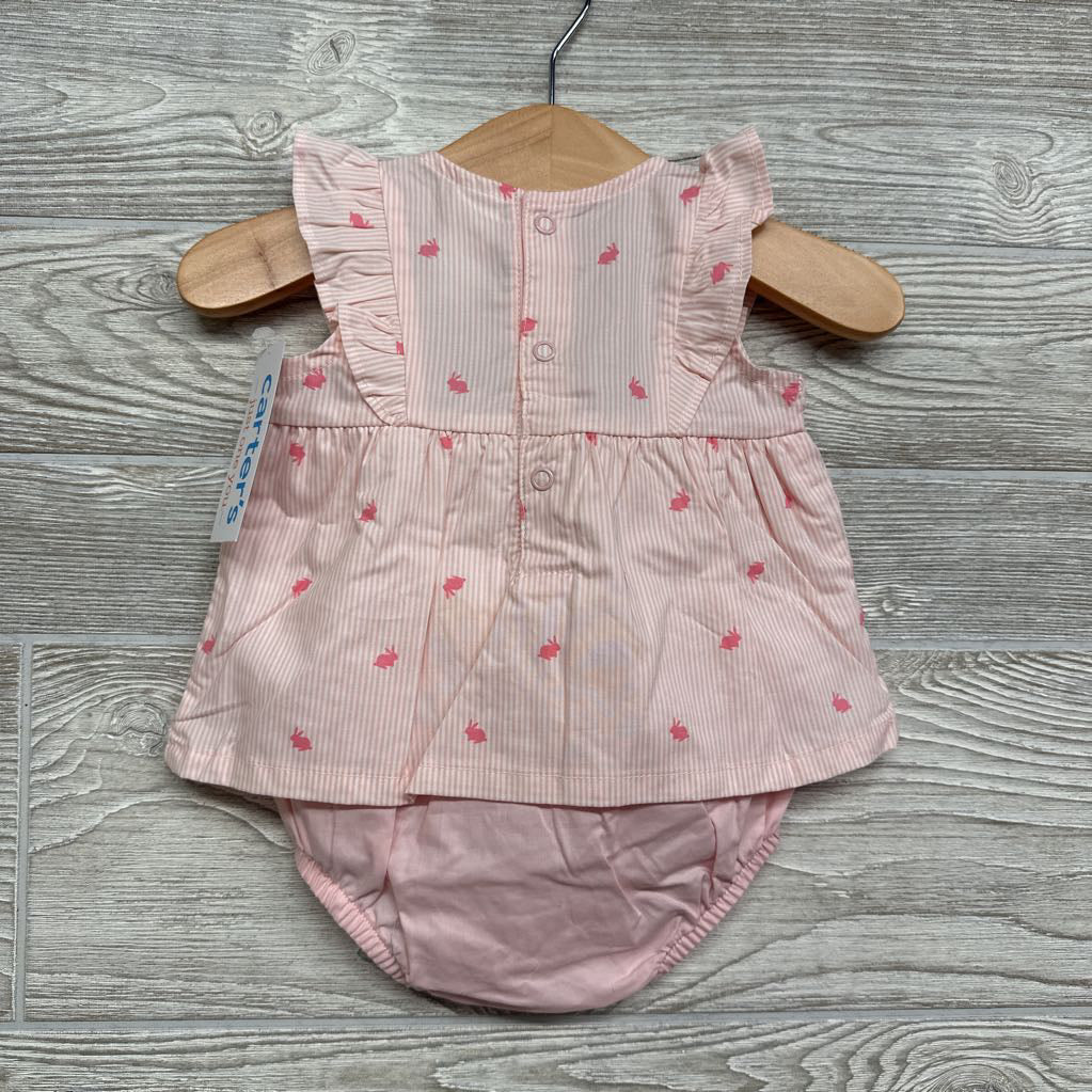 NEW Flutter Sleeve Sunsuit Rabbits 3M