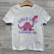 NEW Shirt Girls Love Dinosaurs Too 5t