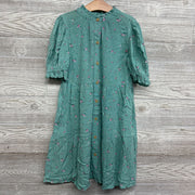 Button Up Tiered Dress Flowers 8