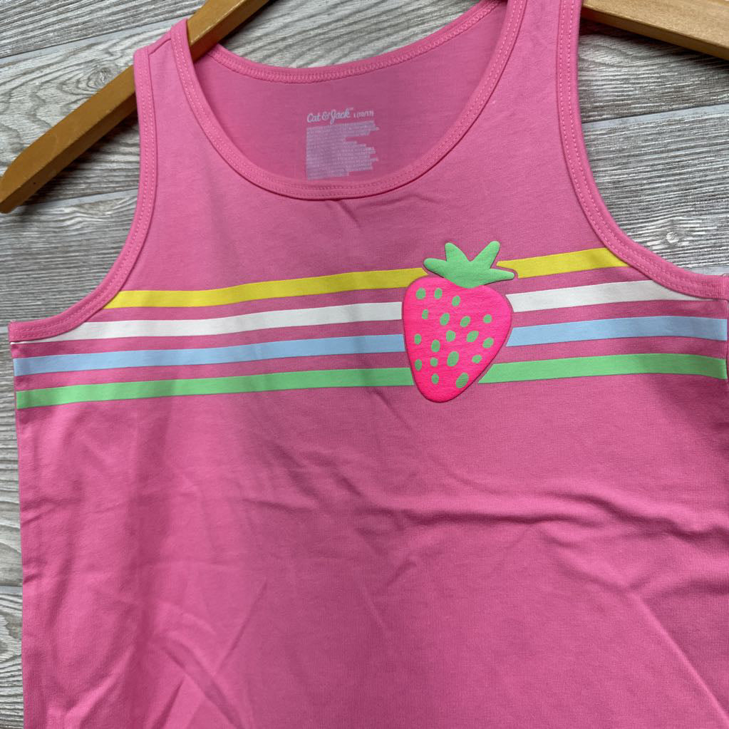 Tank Top Stripes Strawberry 10-12