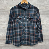 Glacier Plaid Super Fleece Button Up Shirt 16