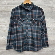 Glacier Plaid Super Fleece Button Up Shirt 16