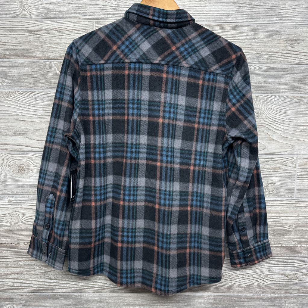 Glacier Plaid Super Fleece Button Up Shirt 16