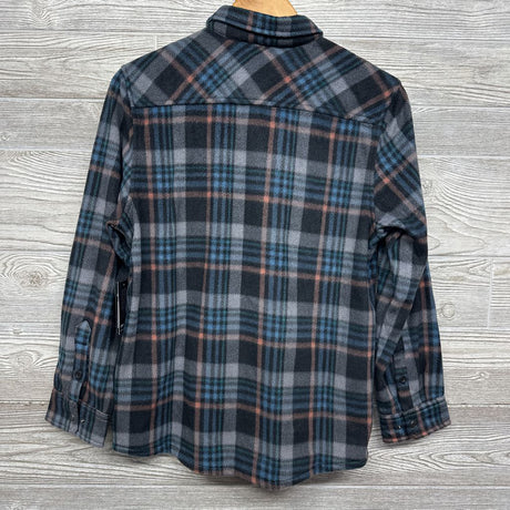 Glacier Plaid Super Fleece Button Up Shirt 16