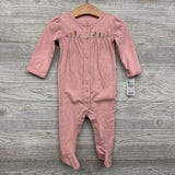 NEW Sleeper Embroidered Flowers 9M