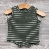 Waffle Knit Tank & Shorts Stripes 3M