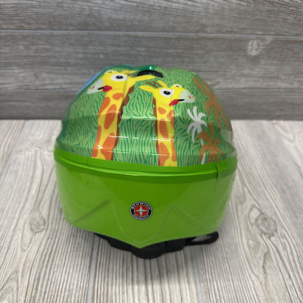 Bike Helmet Parrot & Giraffe