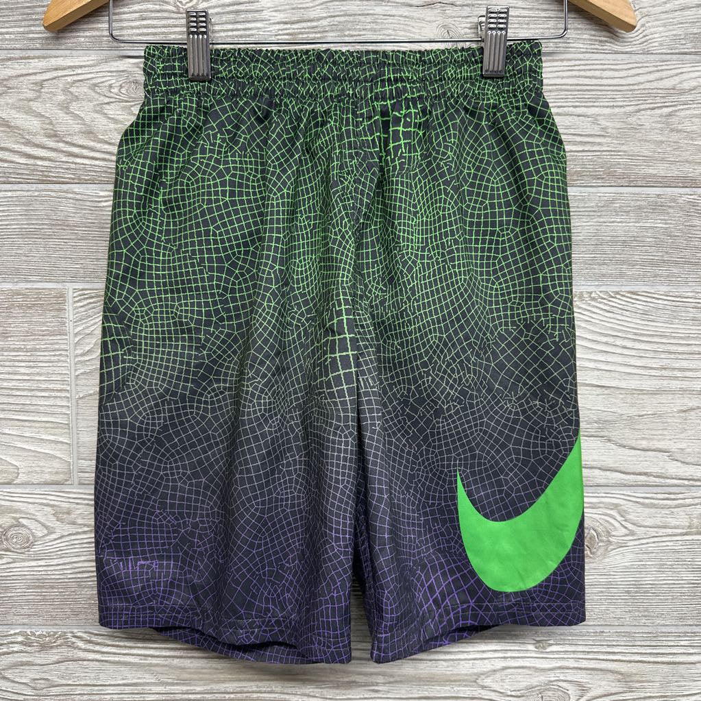 Swim Trunks Grid Print 14